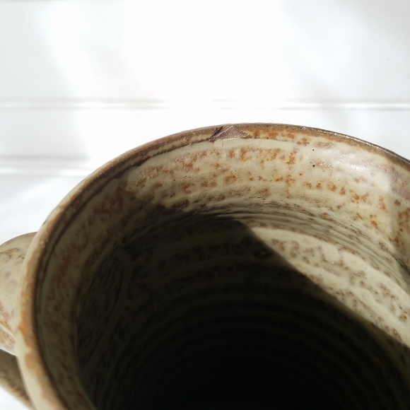 Japanese Ceramic Pitcher Vase with Handle, Vintage Hard to Find - Picture 8 of 8